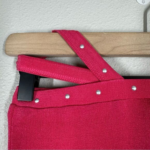 I.AM.GIA Violet Hot Pink Flare Pants Studded Cut Out Party Women’s Size XXS - Picture 3 of 9